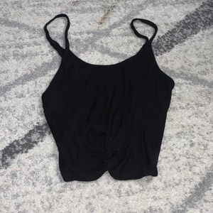 Black knot crop top